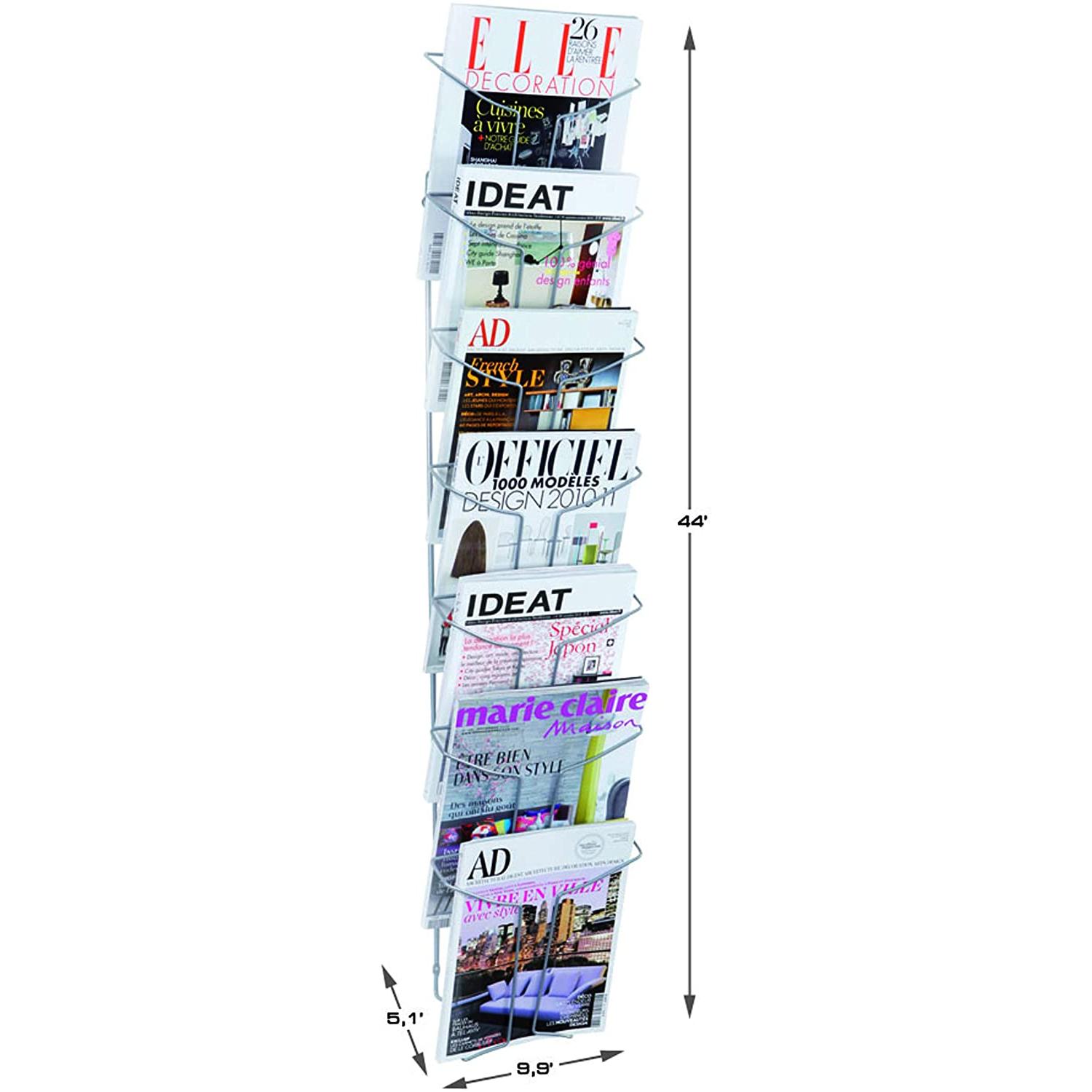 Thumbnail - Alba, Prospektständer, DDFIL7M Wandpräsenter, 7 Fächer A4 (A4)