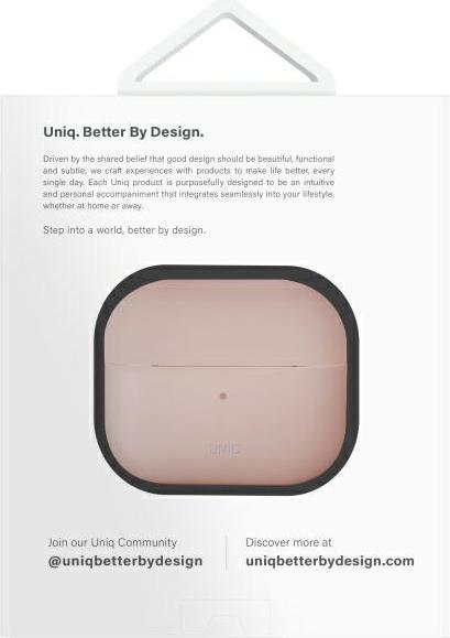 Produktbild Uniq case Lino AirPods 4 Silicone pink blush (Kopfhörer Hülle)