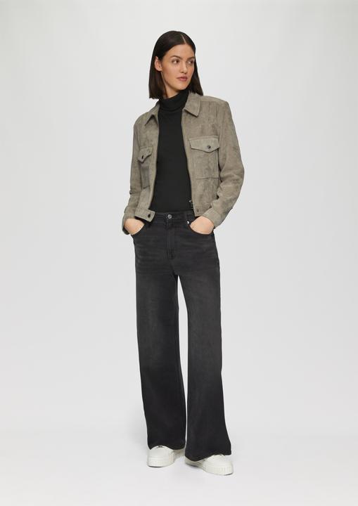 Actual product image S.Oliver T-Shirt Elastisches Langarmshirt mit Rollkragen (46)