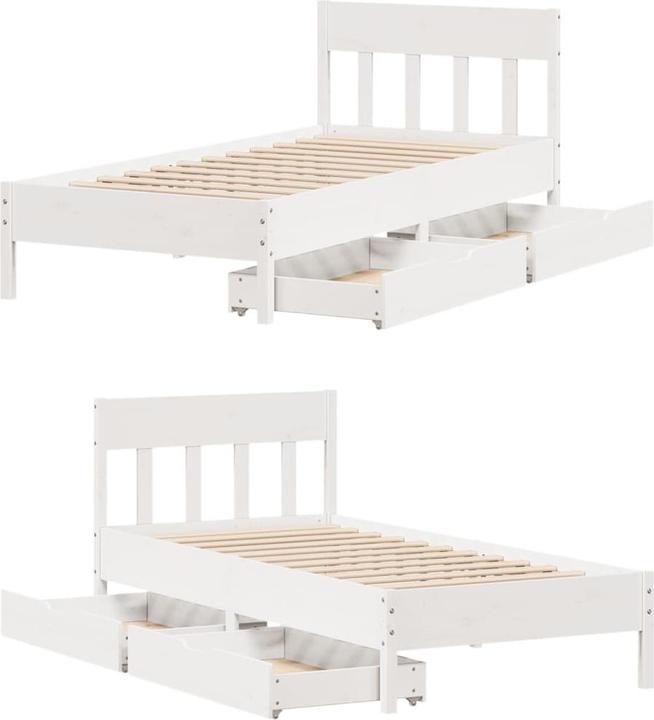 Actual product image vidaXL Bettgestell (90 x 200 cm)