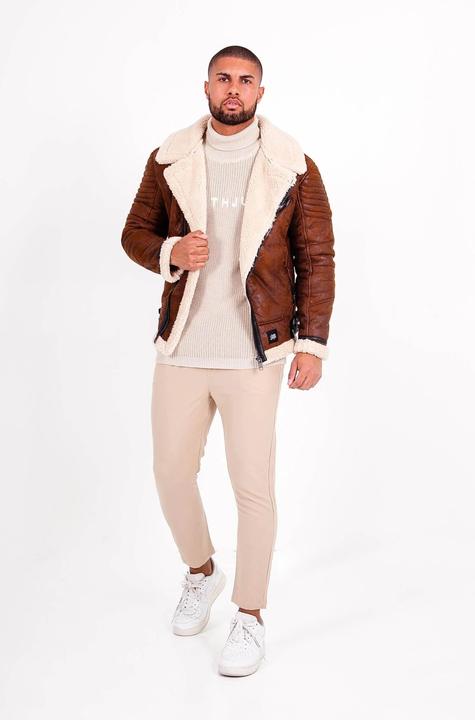 Produktbild Sixth June sherpa lederjacke (L)
