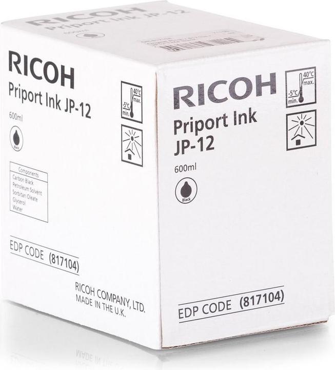 Actual product image RICOH JP12 refill ink black -1 piece