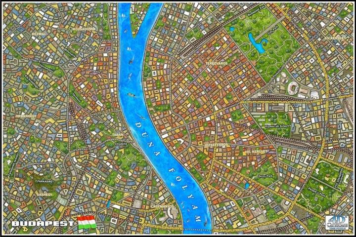 Productafbeelding 4D City 4D miestas 4D galvosūkis Budapeštas (GK2008) (1200 onderdelen)