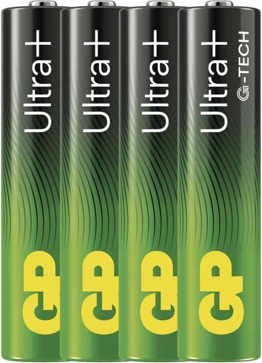 Produktbild GP Batteries Ultra Plus Alkaline Batterie AAA Micro 1,5V 4er Blister (4 Stk., AAA)