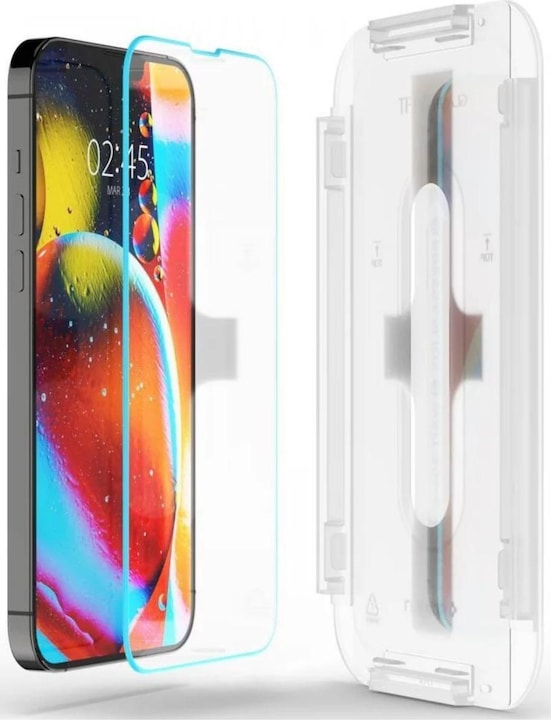 Produktbild Spigen Gehärtetes Glas GLAS.tR ez Passend für Apple iPhone 13 (1 Stück, Apple iPhone 14, Apple iPhone 13, Apple iPhone 16e, Apple iPhone 13 Pro)