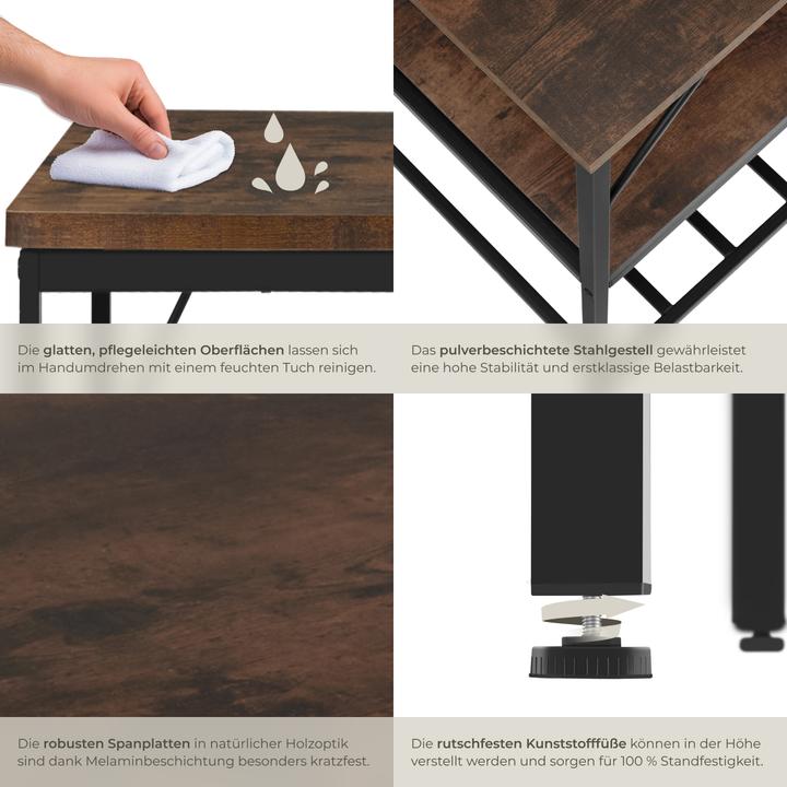 Actual product image tectake Akeley (120 x 60 x 90.50 cm)