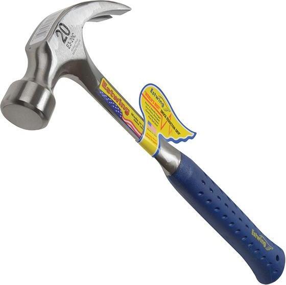Actual product image Estwing Curved Claw Hammer, Vinyl Grip (560 g)