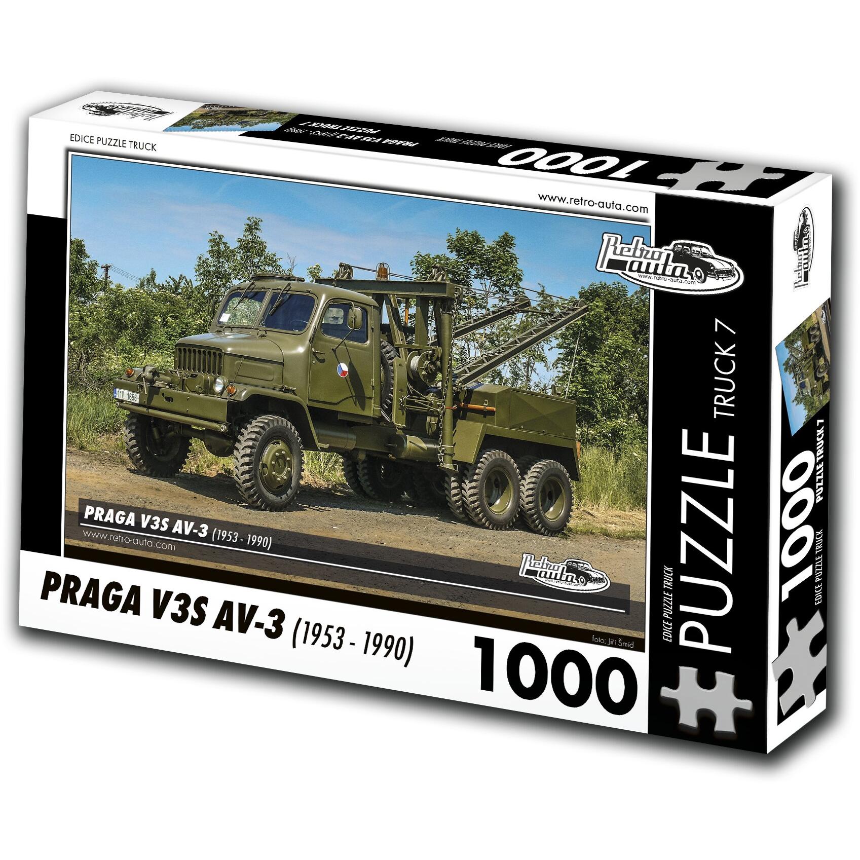 Retro-auta Puzzle TRUCK Ä.7 Praga V3S AV-3 (1953-1990) 1000 Teile (1000 Teile)
