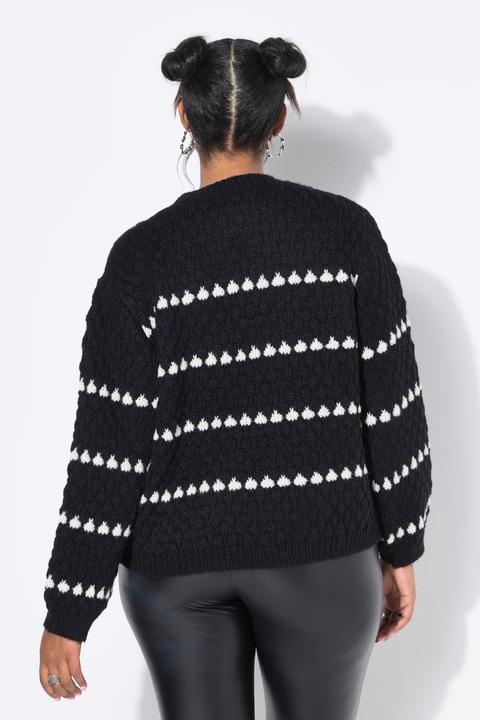 Produktbild Studio Untold Pullover, Boxy Shape, Ringel, Bubble-Struktur (46, 48)