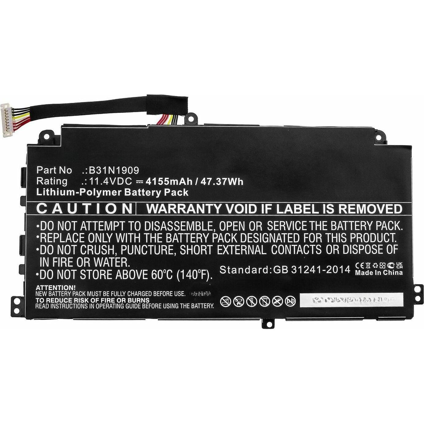 CoreParts Laptop Battery for Asus, Notebook Akku