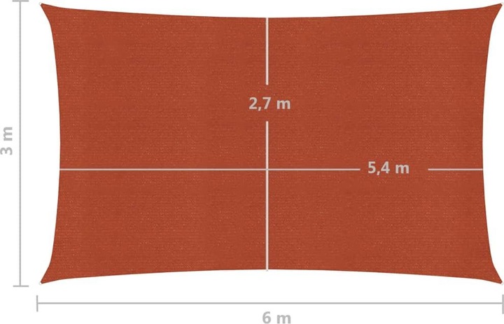 Actual product image VidaXL Sonnensegel (3 x 6 m)