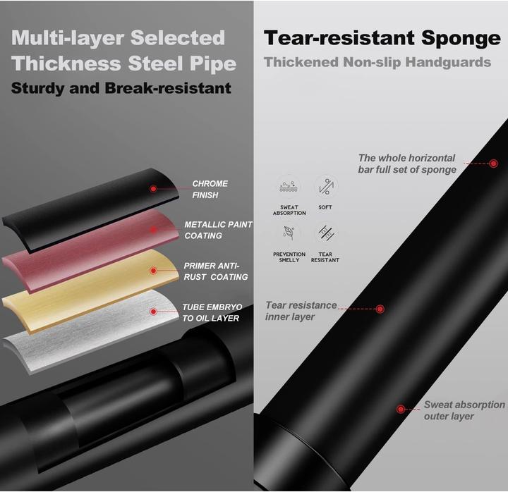 Produktbild Rhinosport Klimmzugstange mit Zahnradschloss