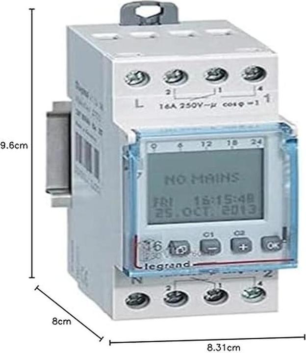 Immagine prodotto Legrand LEG 412630 AlphaRex DY22 230V AC Interruttore anno+ Astro 2K