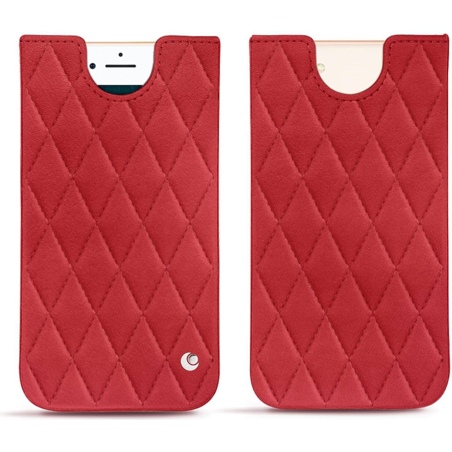 Noreve Lederschutzhülle (Apple iPhone 7), Smartphone Hülle, Rot