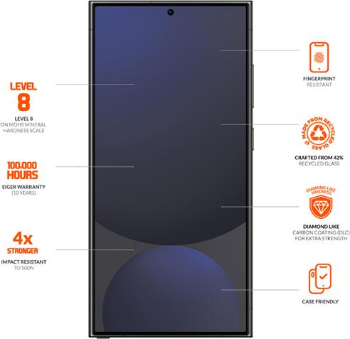 Produktbild Eiger Mountain Glass Ultra Edge (1 Stück, Samsung Galaxy S25 Ultra)