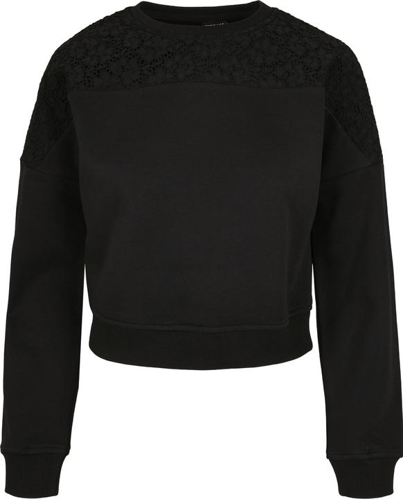 Produktbild Urban Classics Ladies Short Oversized Lace Inset Crew (S)