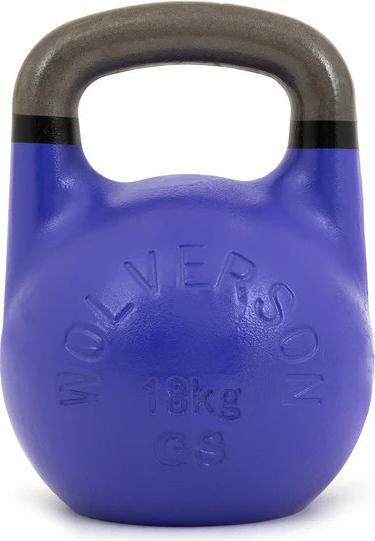 Produktbild Wolverson Fitness GSU Kettlebell 18kg Lila + Black Rings