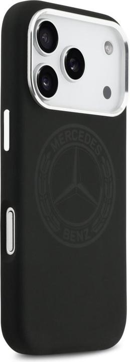 Produktbild Mercedes Etui Silicone Vintage Logo MagSafe do iPhone 17 Pro czarny (Apple iPhone 17 Pro)