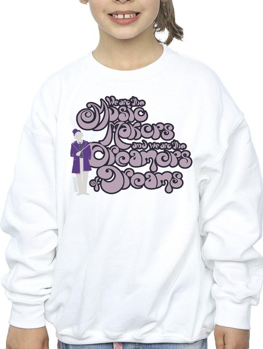 Produktbild Willy Wonka & the Chocolate Factory Dreamers Text Sweatshirt Mädchen (140, 146)