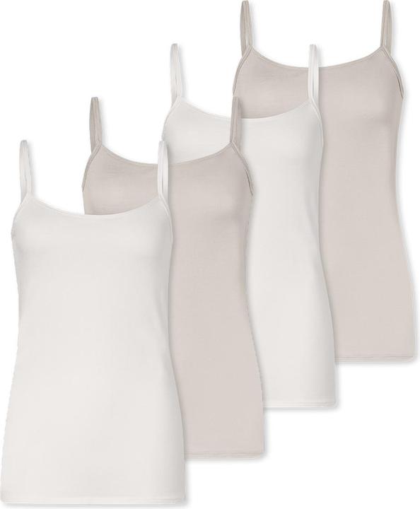 Actual product image Schiesser 4er Pack Modal Essentials Spaghetti Top (46, 3XL)