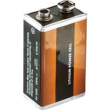 Abus Ersatzbatterie 9 V Lithium-Blockbatterie (1 Stk., 9V Block, 1200 mAh), Batterien + Akkus