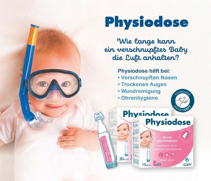 Actual product image Physiodose Physiological saline solution (30 Piece)