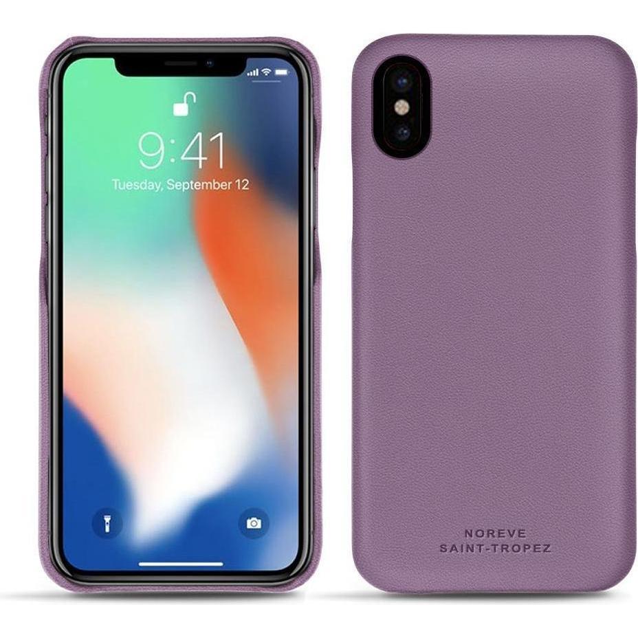 Noreve Lederschutzhülle (Apple iPhone XS Max), Smartphone Hülle, Violett