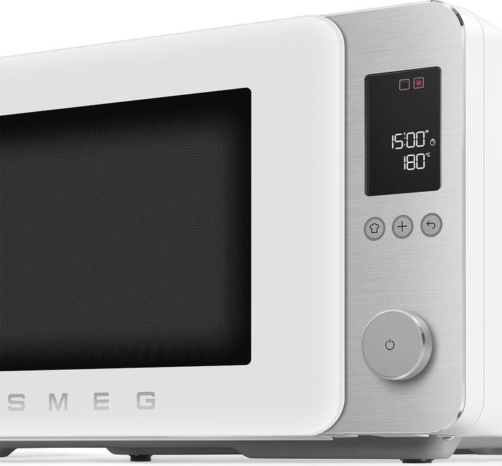 Immagine prodotto Smeg MOC02WHMEU Kombi-Tisch- Mikrowelle + Heissluft/Grill (27 l)