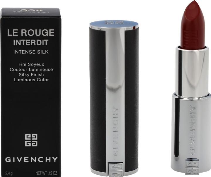 Actual product image Givenchy Le Rouge Interdit Intense Silk Lipstick N334 Grenat Volontaire (N334 Grenat Volontaire)