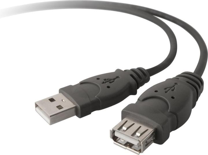 Actual product image Belkin USB Extension Cable USB Cable (1.80 m, USB 2.0)
