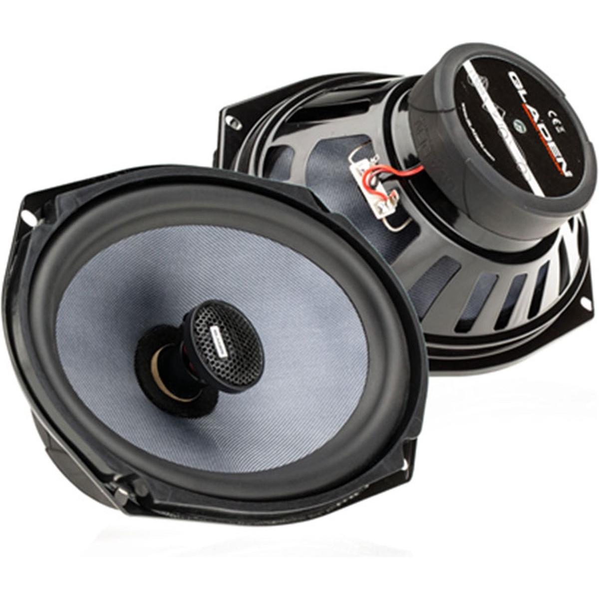 Gladen Glad Audio Alpha 609C - Autolautsprecher - 6 x 9 Zoll Oval Lautsprecher - 2 Strassenlautsprecher Set (165 W, 6 x 9) (609C)