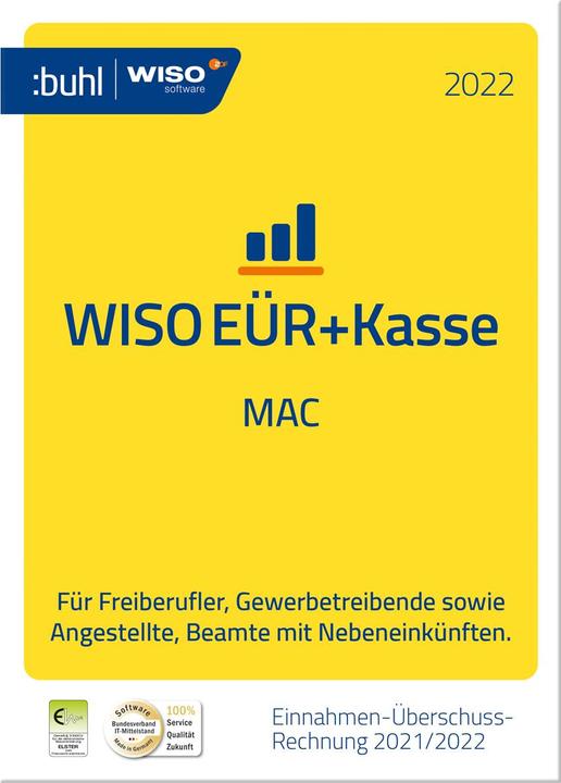 Buhl Data Service GmbH Buhl Data WISO EÜR+Kasse Mac 2022 ESD DE (1 User, unbegrenzt)