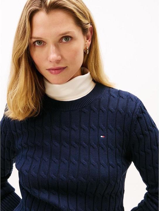 Image du produit Tommy Hilfiger Pullover à câbles mi-longs GG C-NK LS SWT (S)