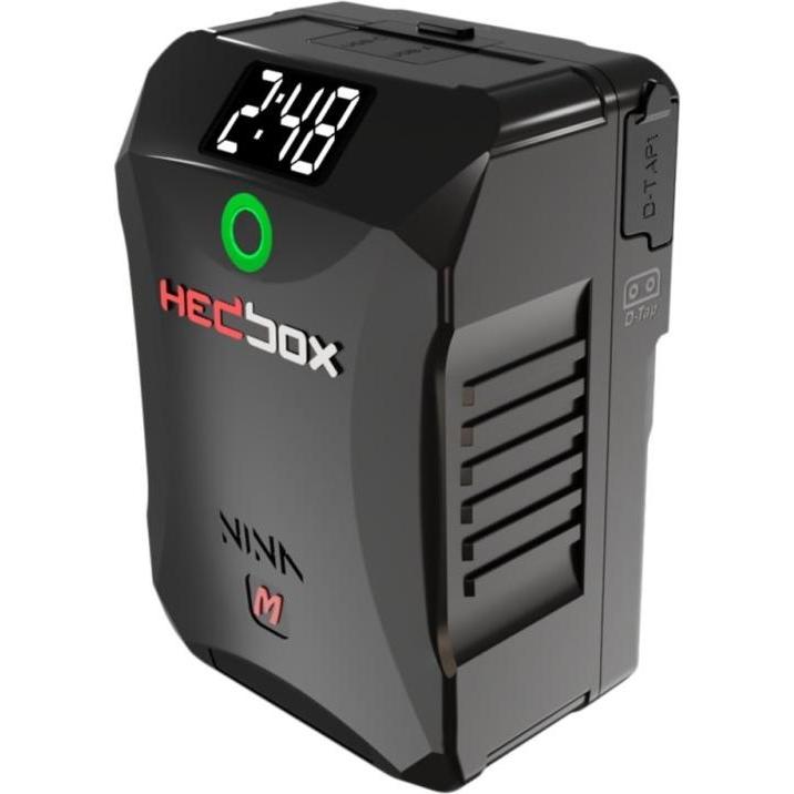 Hedbox - Cine V Lock Mount ( High Dur Aluminium )- 98Wh / 6600mAh- 10A / 90W Max Load- USB Output 5.1V / 2. (Ladegerät),...