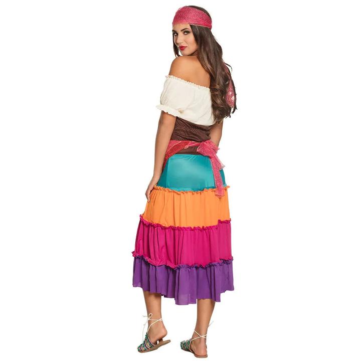 Actual product image Boland Fortune teller gypsy women's costume with bandana, dress, belt (42)