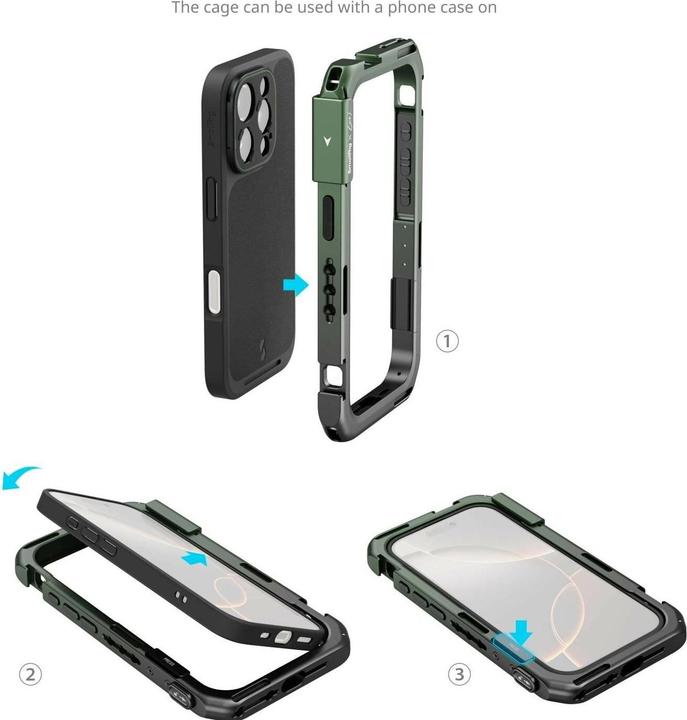 Actual product image SmallRig 5001 x Brandon Li Mobile Lightweight Video Kit for iPhone 16 Pro Max Co design Edition