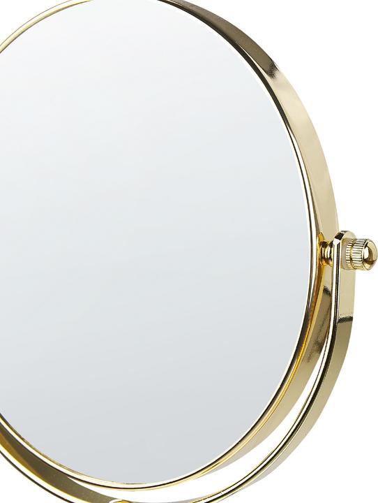 Actual product image Beliani Cosmetic mirror ø 20 cm Gold AVERYON