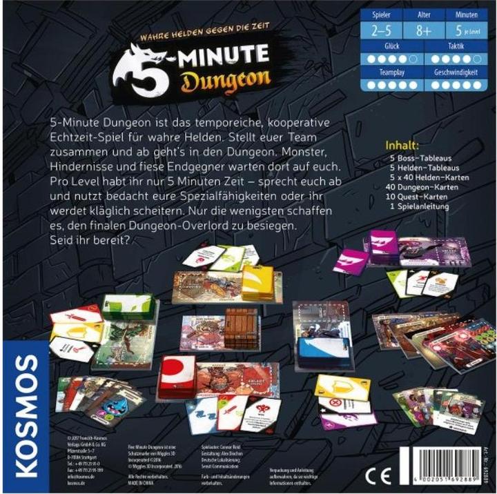 Actual product image Kosmos 5-Minute Dungeon (German)