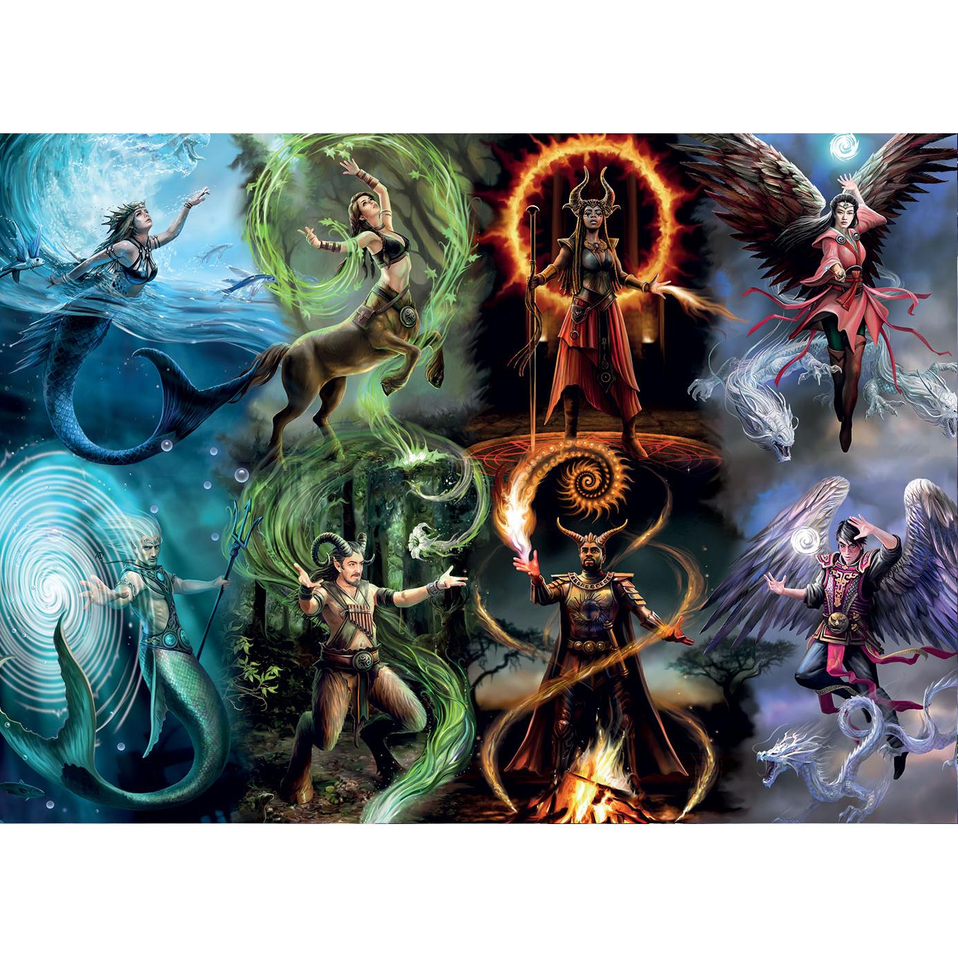 Thumbnail - Bluebird Puzzle 1000 pieces Anne Stokes - Elemental Magic (1000 Teile)