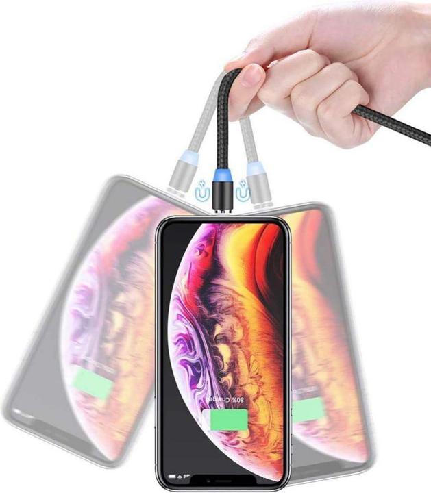 Actual product image Hurtel Plug adapter for magnetic USB Cable Lightning silver