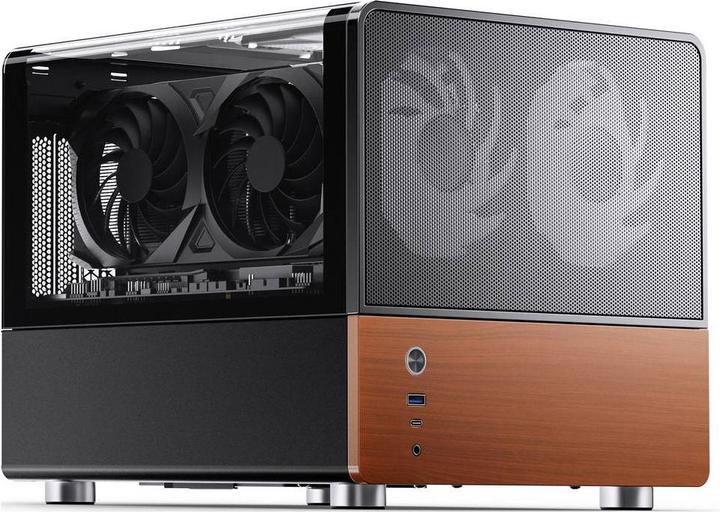 Produktbild Jonsbo V12 PC-Gehäuse, Mini-Tower, Micro-ATX - schwarz (mATX)
