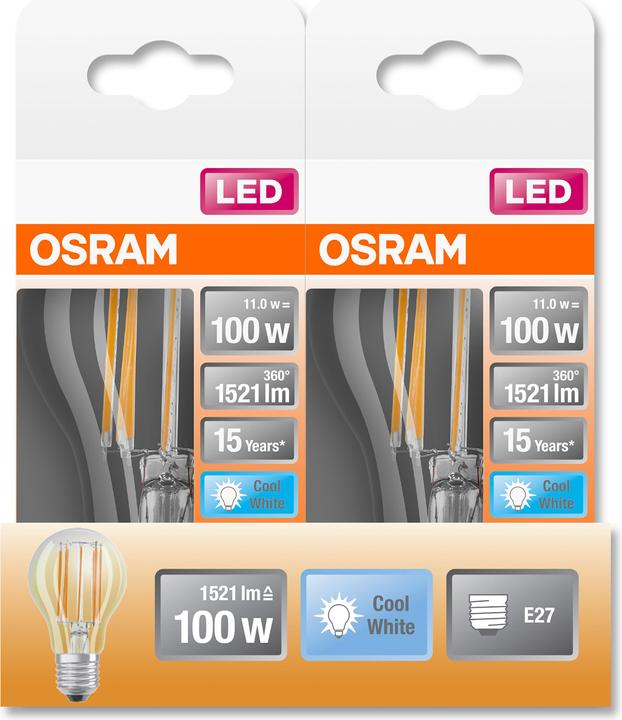 Productafbeelding Osram Ster Klassieker A (E27, 100 W, 1521 lm, 1 x, D)