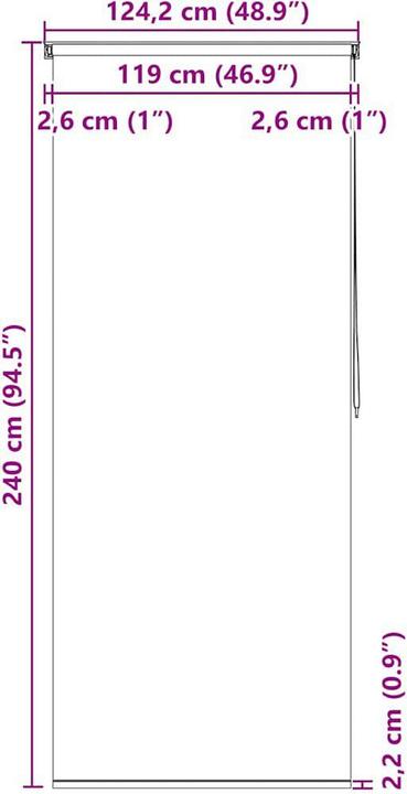 Immagine prodotto vidaXL Nemanja (120 x 240 cm)