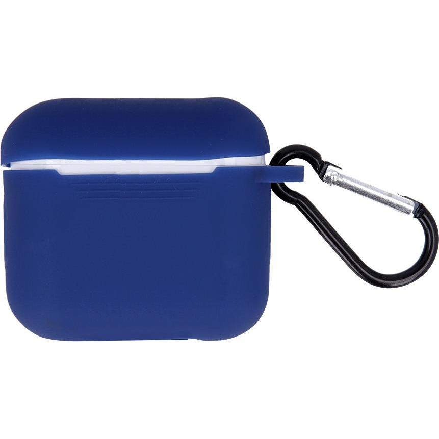 GreenGo AirPods Pro Silicone Case with Hook (Kopfhörer Tasche), Kopfhörertasche + Schutzhülle, Blau