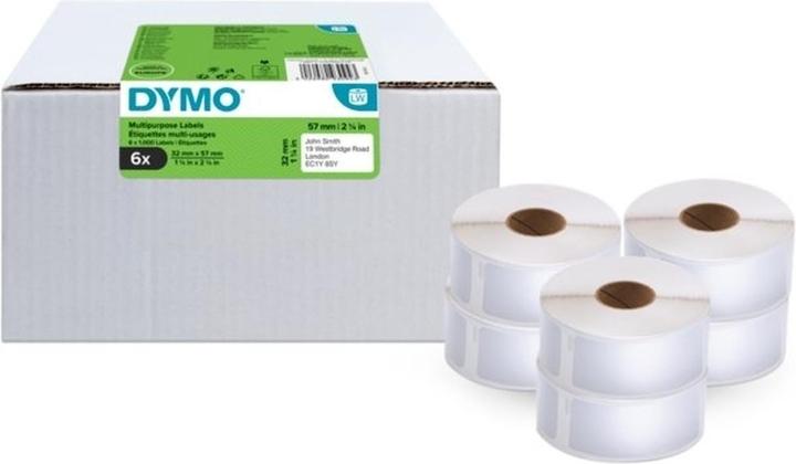 Produktbild Dymo Vielzweck-Etiketten 32 x 57 mm 6x 1000 St. (3.20 cm)
