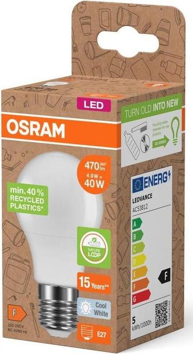 Produktbild Osram LED Pcr Lamps With Classic A (E27, 4.90 W, 470 lm, 6 x, F)