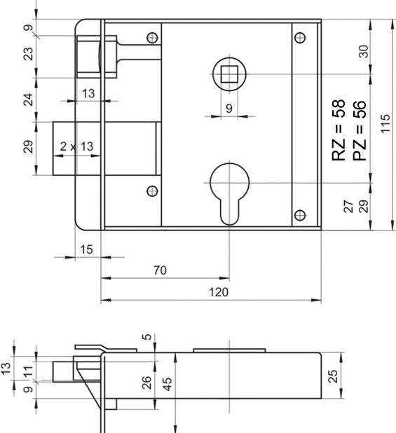 Actual product image Schänis Front door locks put on 2103
