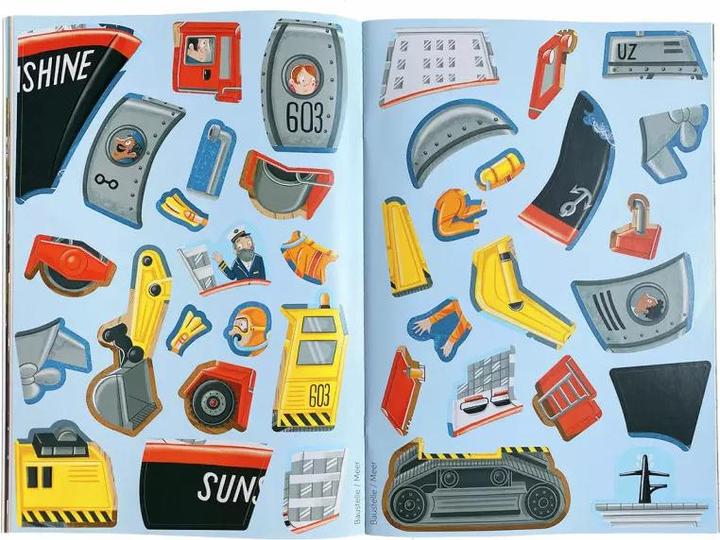 Image du produit Mon puzzle-autocollant coloré - Véhicules