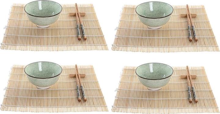 Produktbild DKD Home Decor Sushi-Set 14,5 x 14,5 x 35 cm Steingut Orientalisch (16 Stücke) (16 Stk.)