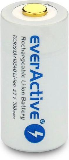 Actual product image Everactive 16340 / RCR123A 3.7V 700 mAh - Rechargeable battery (1 pcs., RCR123A, 650 mAh)